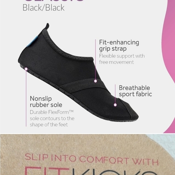 FitKicks Non-Slip Sole Active Footwear Size XL - Picture 4 of 10